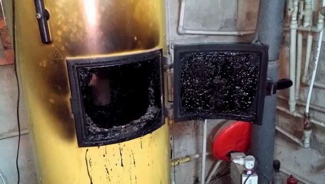 Piroliz kazanında büyük kirlilikler