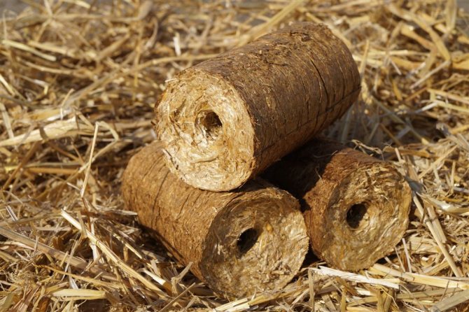 Брикети от слама