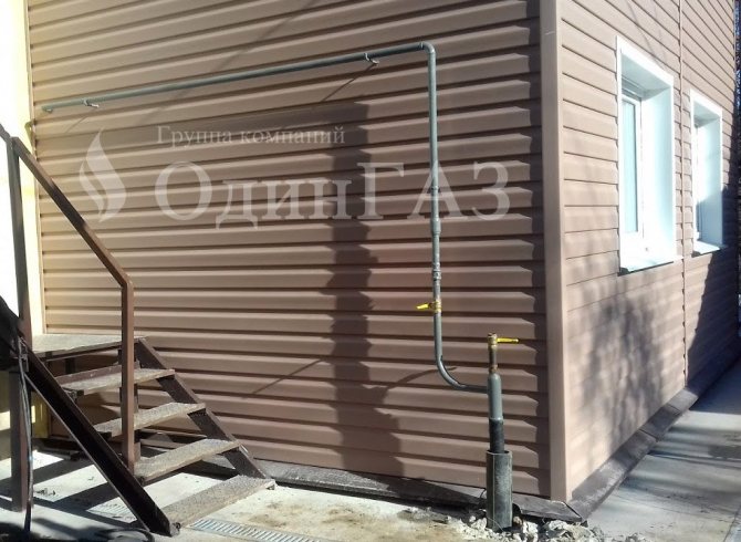 Entrée de gaz du sous-sol