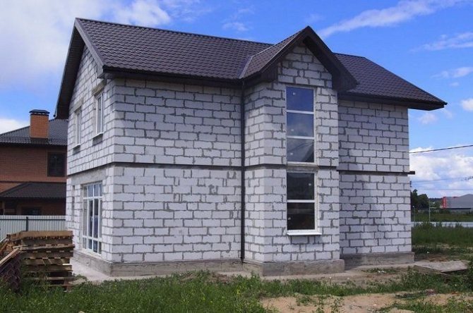 Къща от блокове от пенобетон