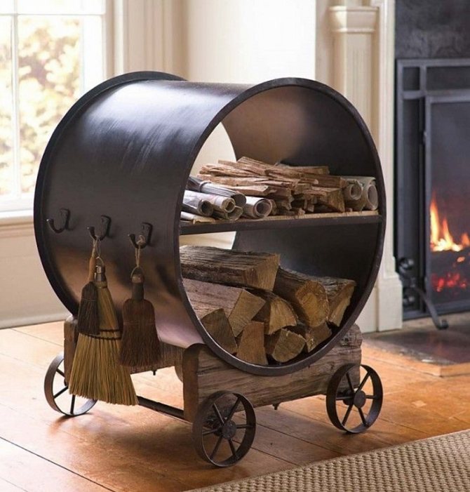 дървари за камина баня