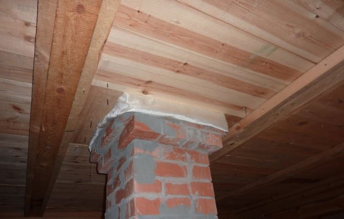 Chimney through the ceiling