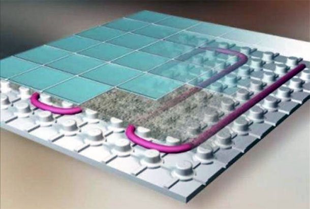 Yerden ısıtma için ekstrüde polistiren köpük