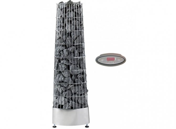 Включен е електрически нагревател KIVI PI70 дистанционно управление (Harvia)