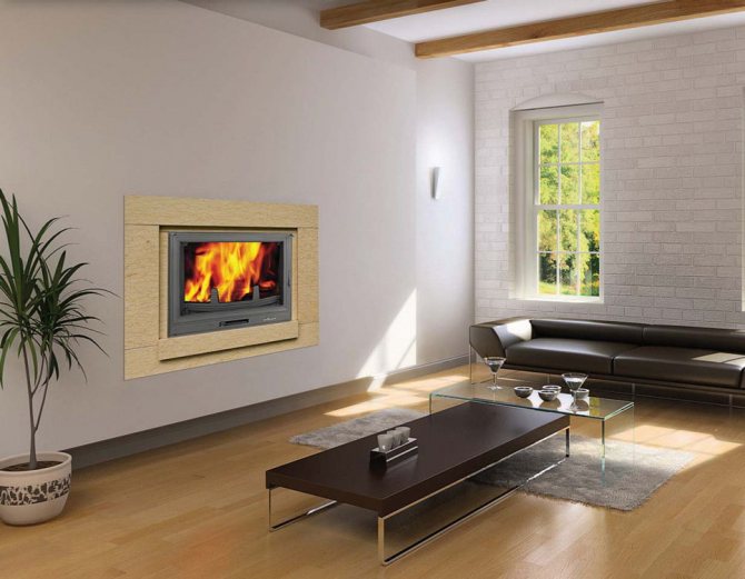 Електрическа камина в интериора