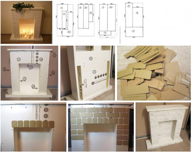 falscher Kamin mit eigenen Händen