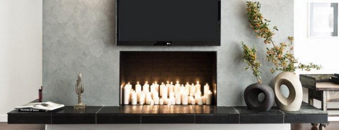 Falscher Kamin. Typ Bedingt