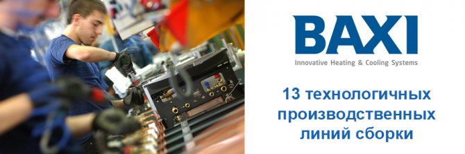 Къде се произвеждат котли baxi?