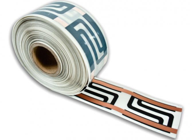 Инфрачервена лента за организиране на система от топли первази