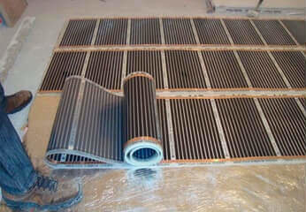 Infrarotfolie für Fußbodenheizung