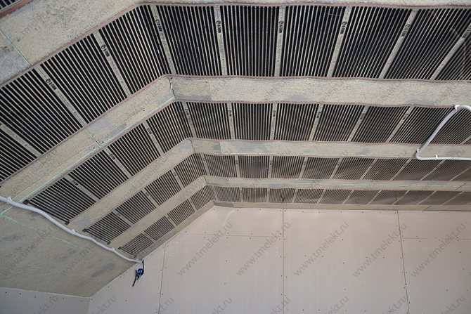 Инфрачервена отоплителна система за отопление на таван на базата на ТМ отоплително фолио