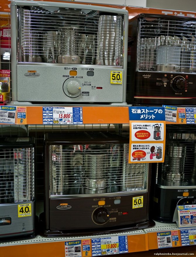 Instruction for kerosene heater from japan