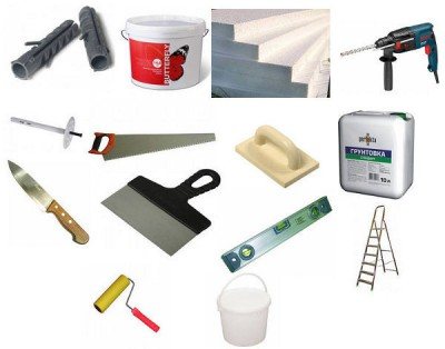 outils d'isolation de mur de brique