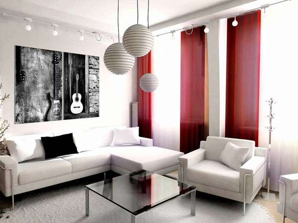 Образът на китарите се вписва идеално в интериора