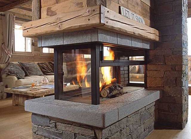 Как да инсталирате печка за камина в дървена къща
