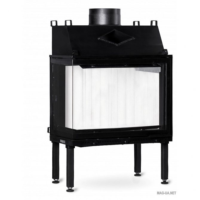 Двустранна камина със стъкло