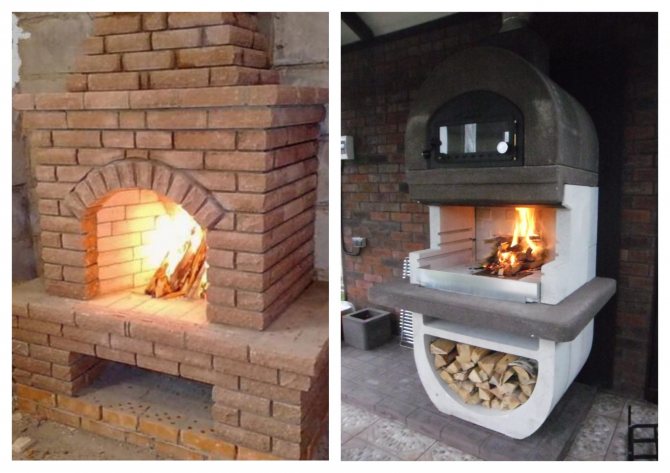 Камина с фурна.