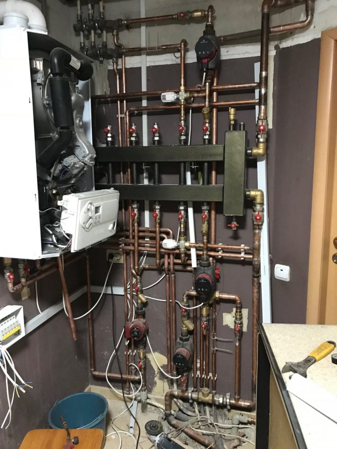 Cheminée avec circuit d'eau