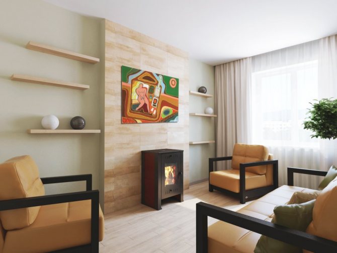 Камина Teplodar в интериора