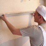 картина изравняване на стени с шпакловка