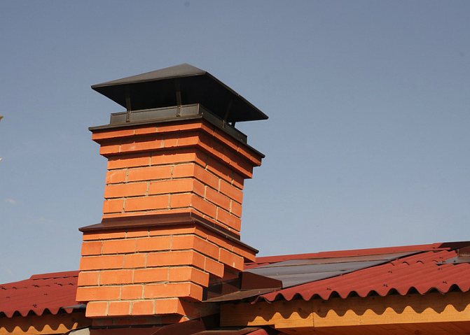 Brick chimney