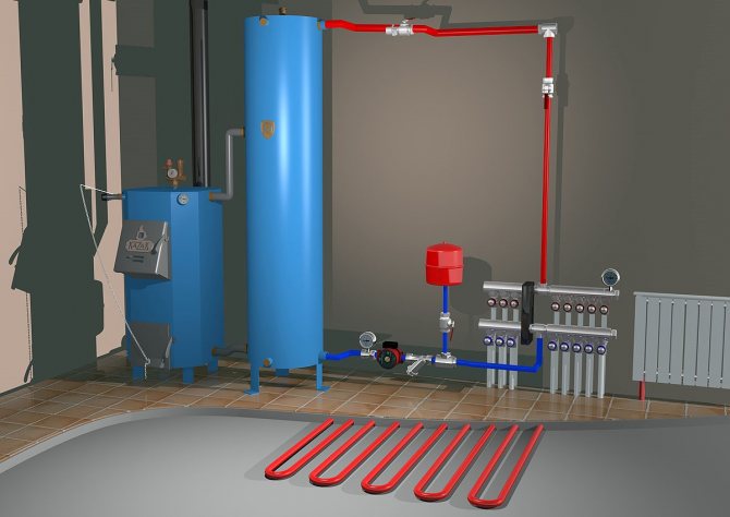 Котел и хедър с ниски загуби