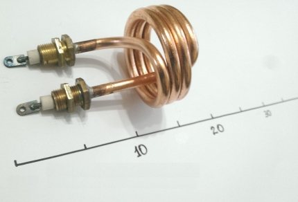 Aquecedor elétrico de cobre