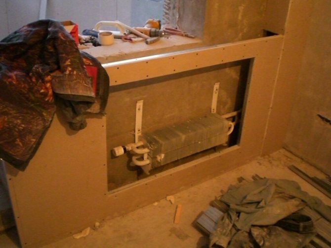 Монтаж на фалшива стена от гипсокартон