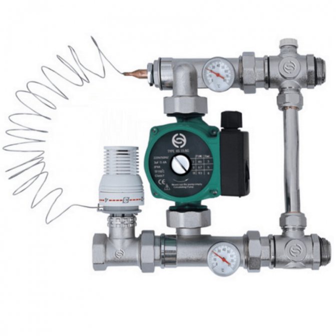 Einstellen und Einstellen einer Fußbodenheizung