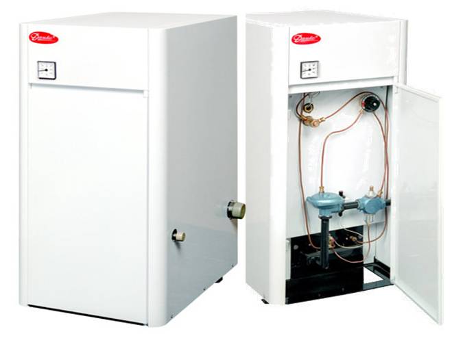 Einkreiskessel mit offener Brennkammer 16 PS