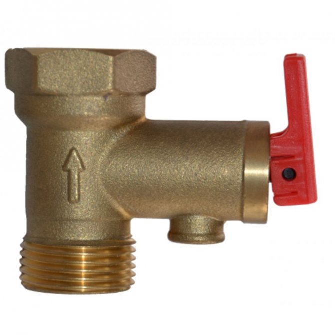 Отварянето на предпазния клапан позволява лоста