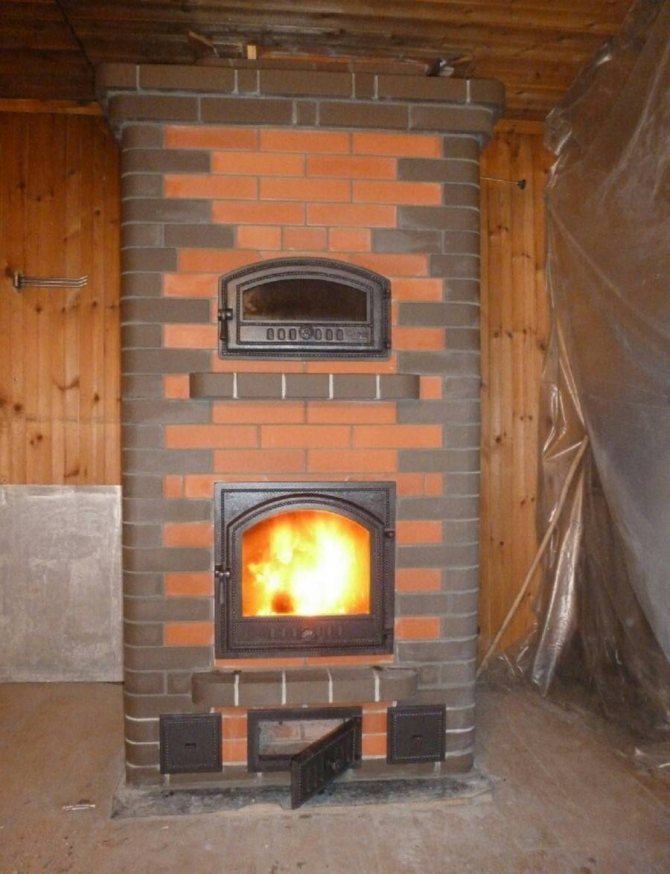 Печки за отопление и готвене, изработени от тухли