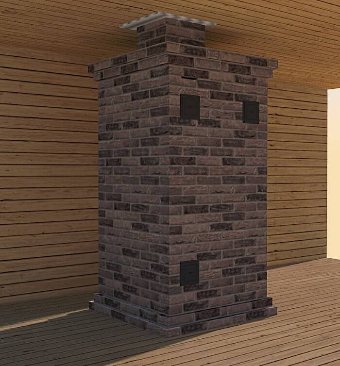 Печки за отопление и готвене, изработени от тухли