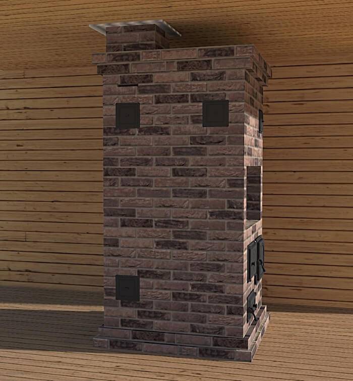 Печки за отопление и готвене, изработени от тухли