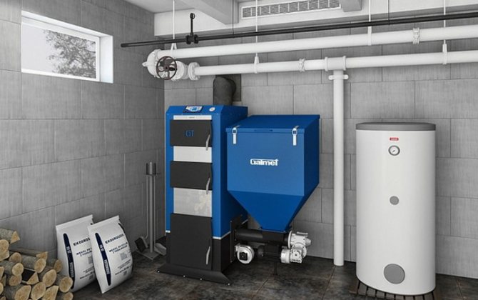 Отопление с котел и дърва, оборудване на котелно помещение