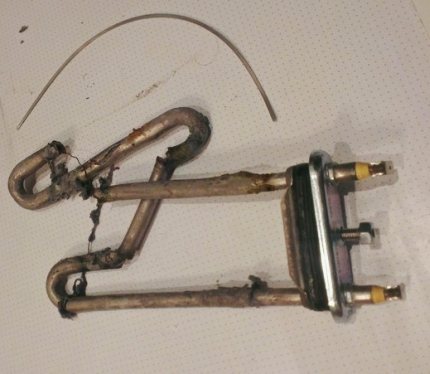 Elemento de aquecimento queimado