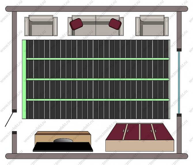 Филм топъл под - полагане на карбонов филм на пода