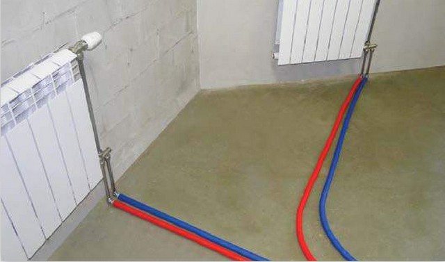 Свързване на радиатори със схема колектор-лъч.