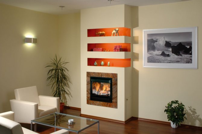 Портал за камина от гипсокартон