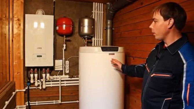 Принципът на работа на газов котел с котел