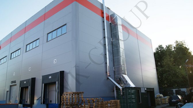 projeto de sistemas de aquecimento para armazéns atacadistas