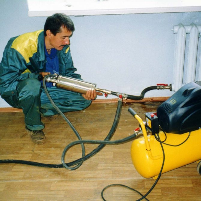 промиване на отоплителни тръби