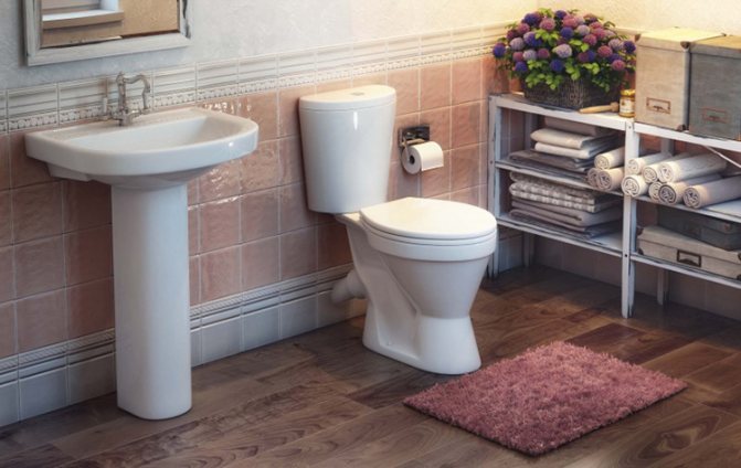 Waschbecken mit Sockel