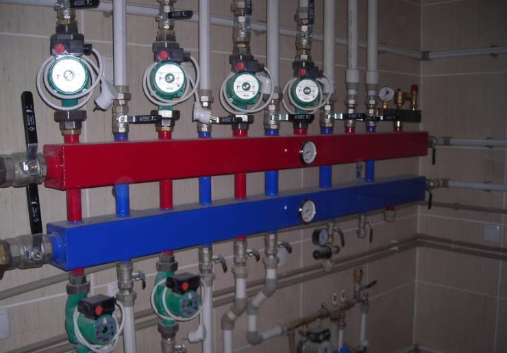 Разпределителен колектор за нагряване „направи си сам“: схеми и характеристики на сглобяването