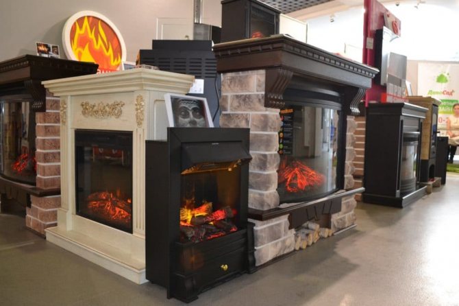 Vielzahl von Kaminen