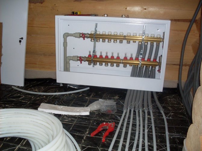 Einstellbare Fußbodenheizung