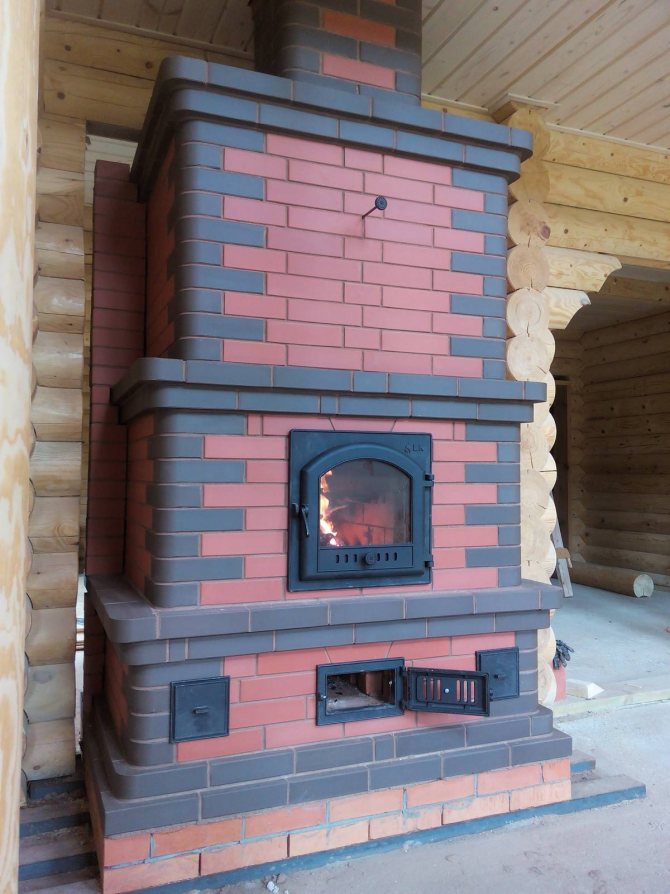 Construção de um forno de dois andares com fogão