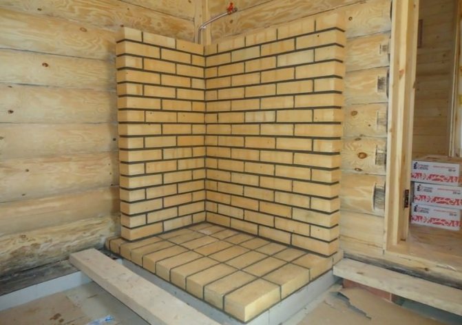 Има много варианти за дизайн на портала на печката във ваната