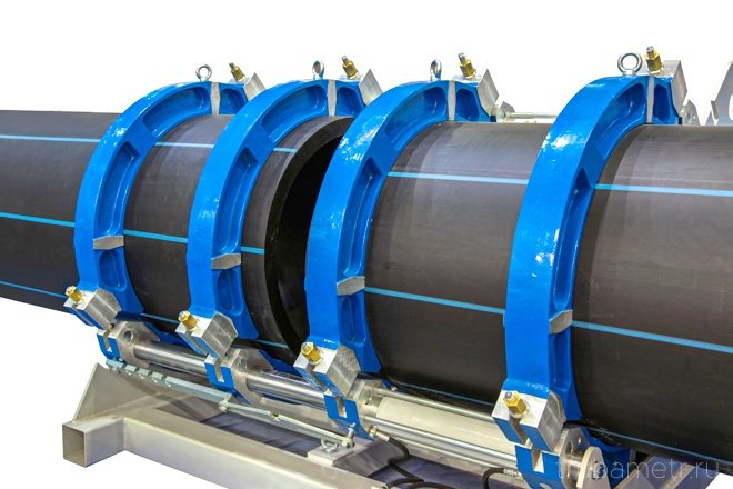 заваряване на полипропиленови тръби с голям диаметър