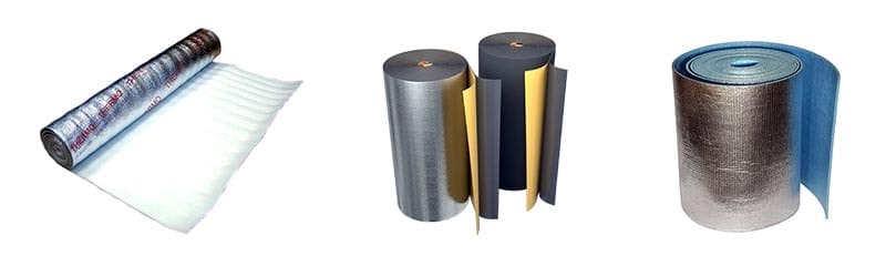 Technologie d'isolation de plafond avec isolation en feuille dans une maison privée